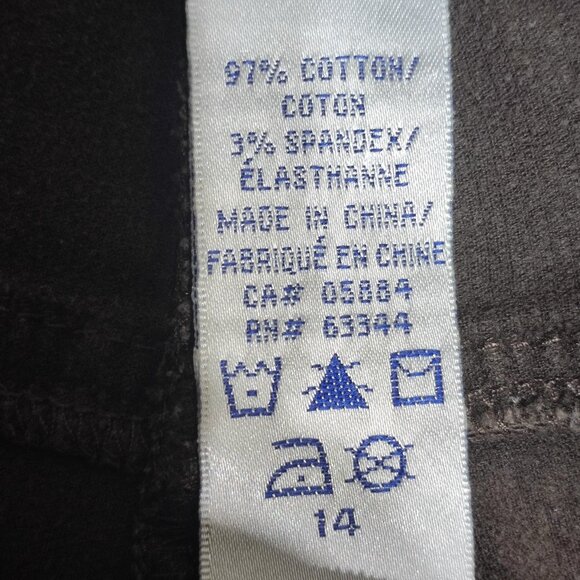 Tabi Anne Corduroy pants women's size 14 brown colour high-rise straight leg - Picture 8 of 15